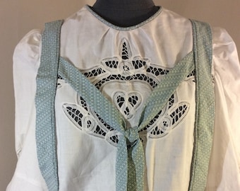 Large, 1920's Reproduction Drop-Waist Dress, Battenberg