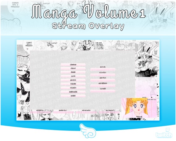 Manga Sailor Moon Volume 1 Twitch Stream Overlay Pack Etsy Manga Sailor Moon Volume 1 Twitch Stream Overlay Pack Etsy