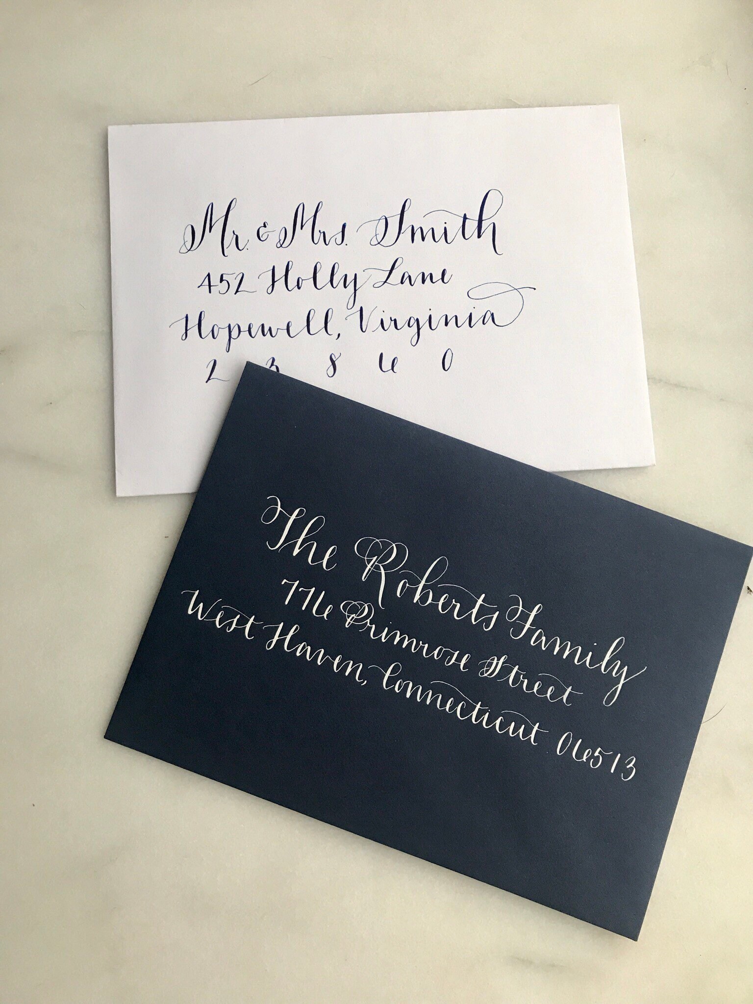 Formal Wedding Calligraphy Envelope Addressing