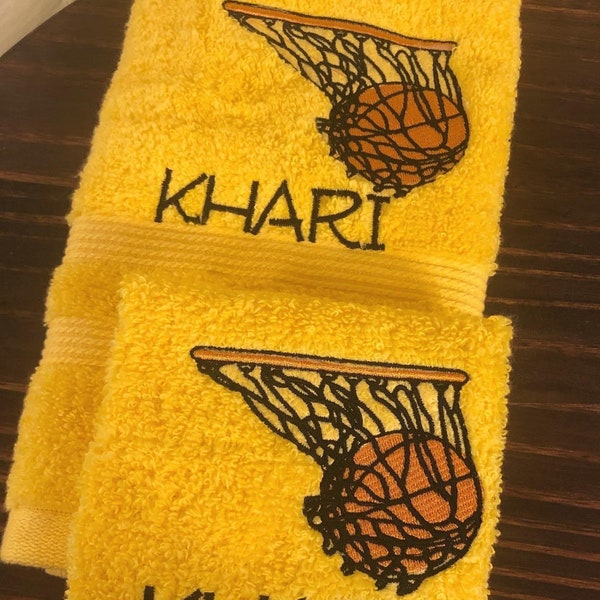 Basketball Towel Etsy