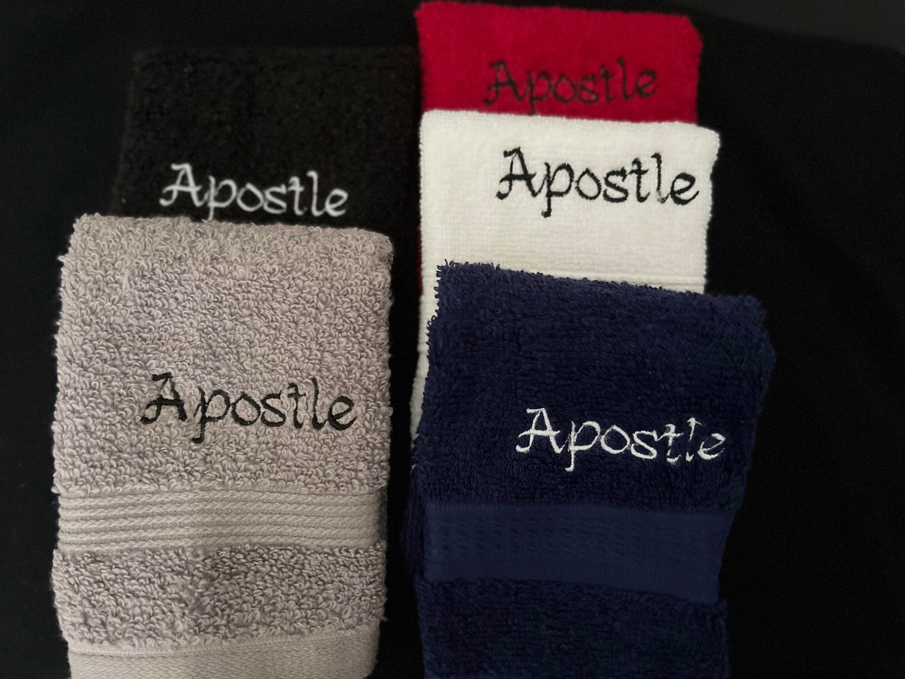 Embroidered Face Towels Customized Face Towels Minister Etsy