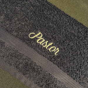 Embroidered Hand and Face Towel Set, Customized Towels, Ministry, Church, Customized