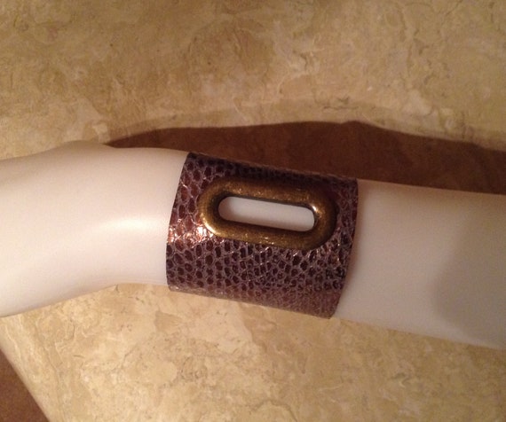 Bailey 3 metallic brownish gold leather bracelet