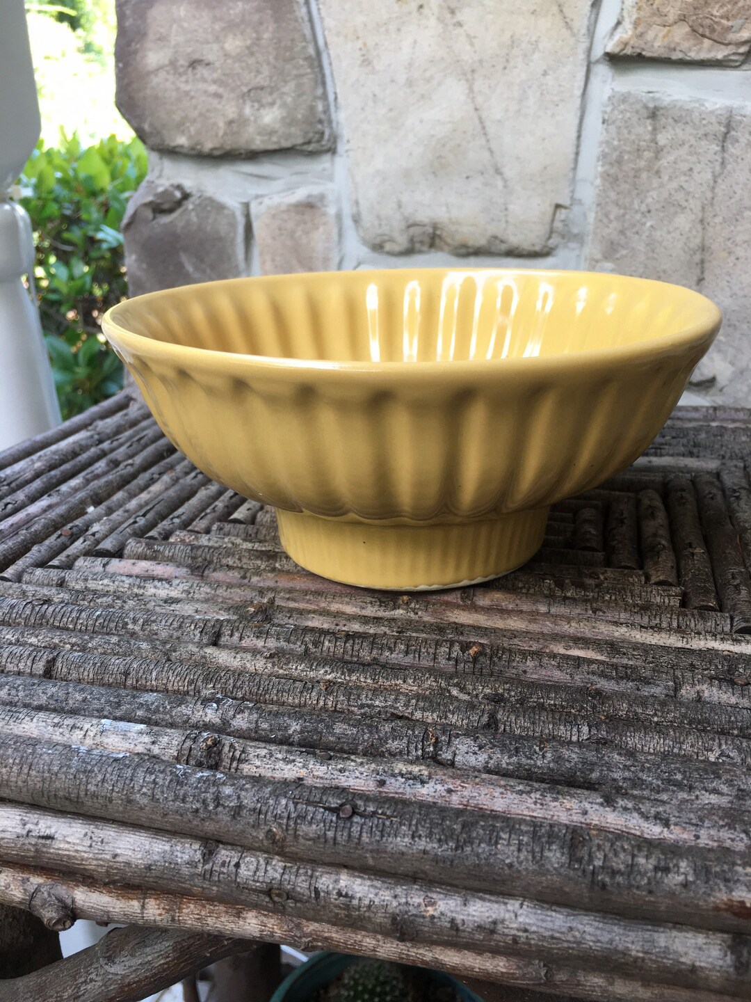 Hull Pottery Gold Planter/bowl Etsy
