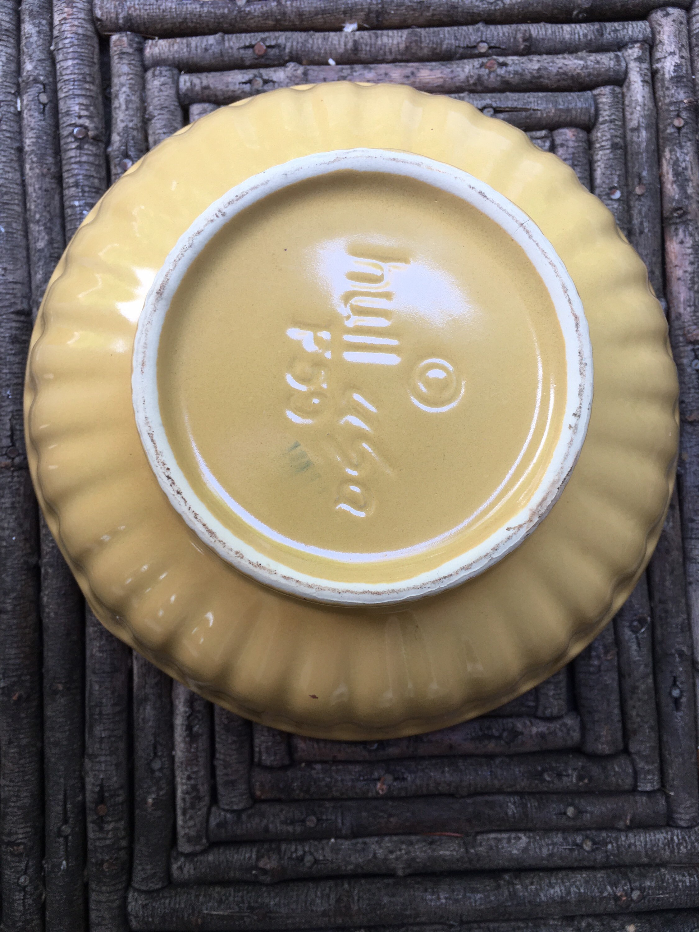 Hull Pottery Gold Planter/bowl Etsy