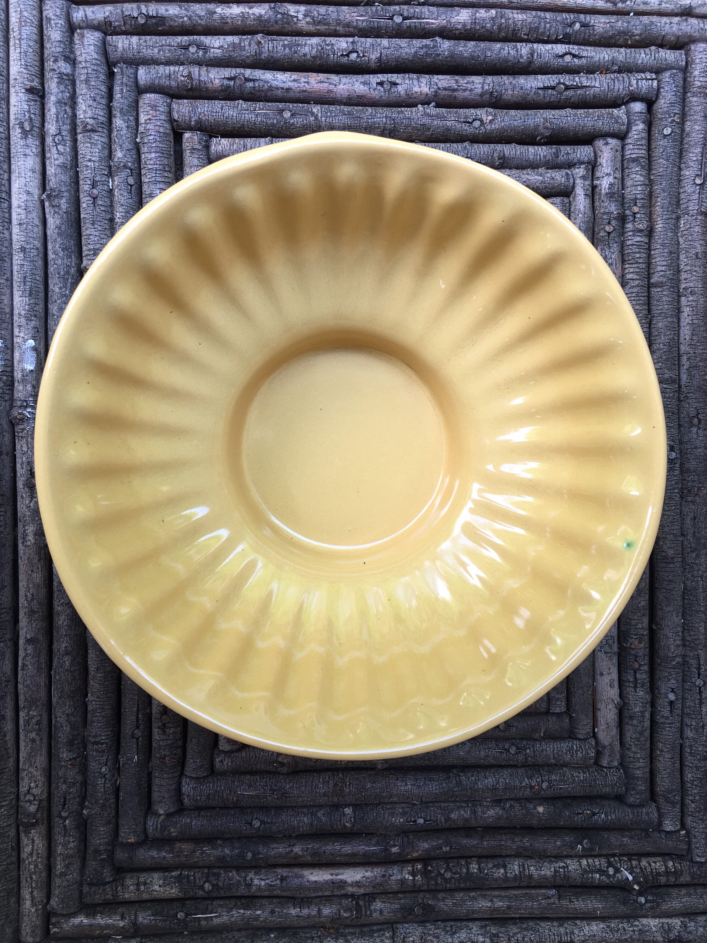 Hull Pottery Gold Planter/bowl Etsy