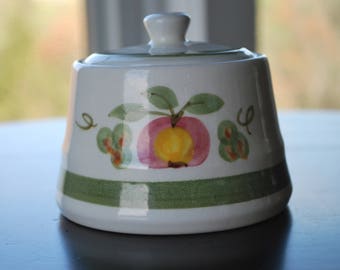 Vintage Stangl Pottery Apple Delight Creamer & Sugar Bowl