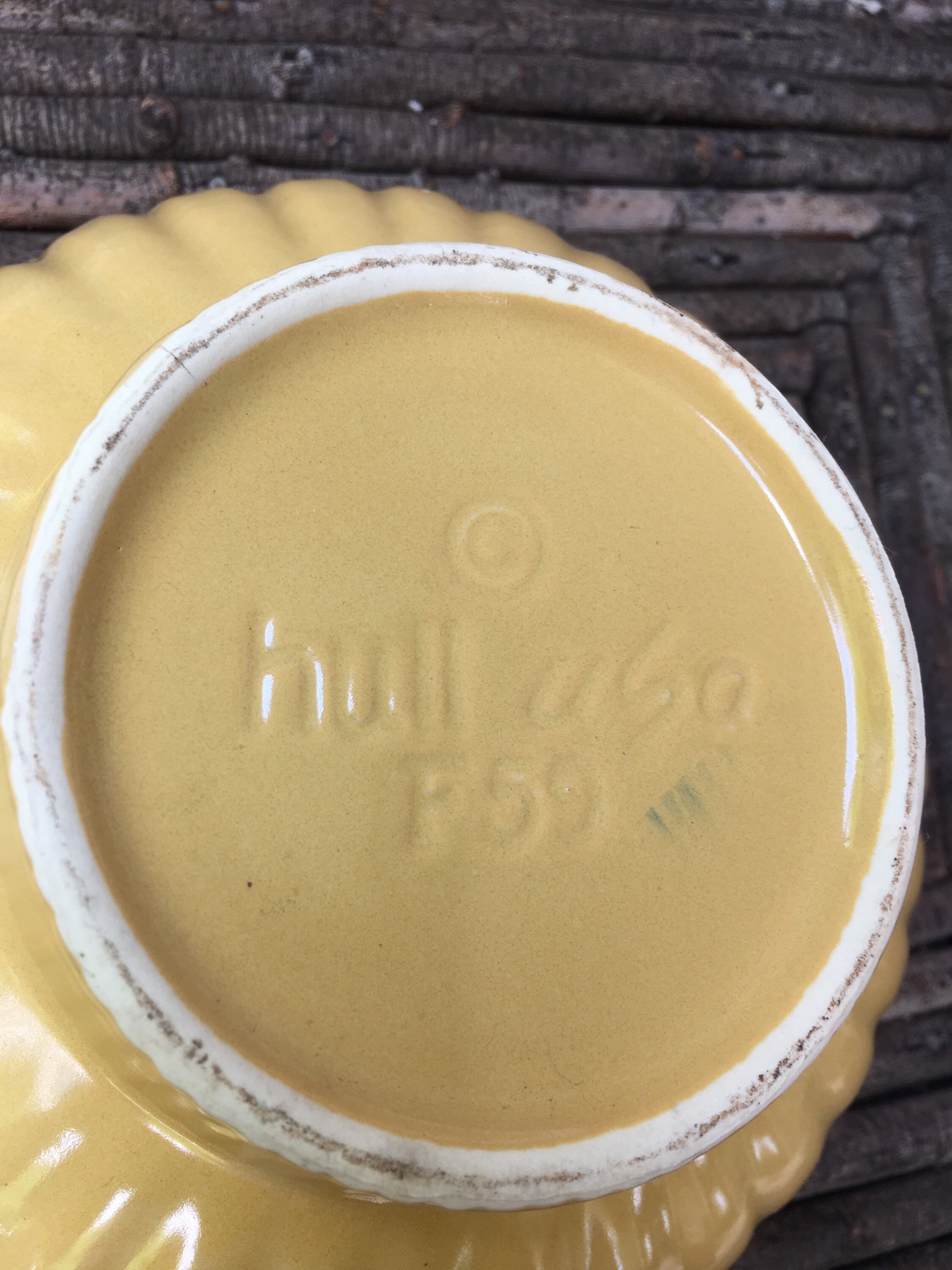 Hull Pottery Gold Planter/bowl Etsy