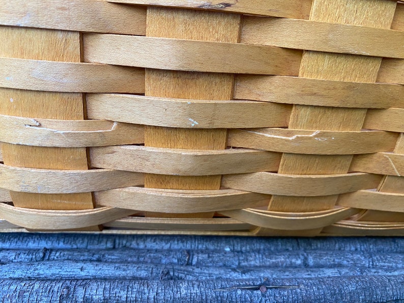 Longaberger Large Waste Basket With Handles Etsy