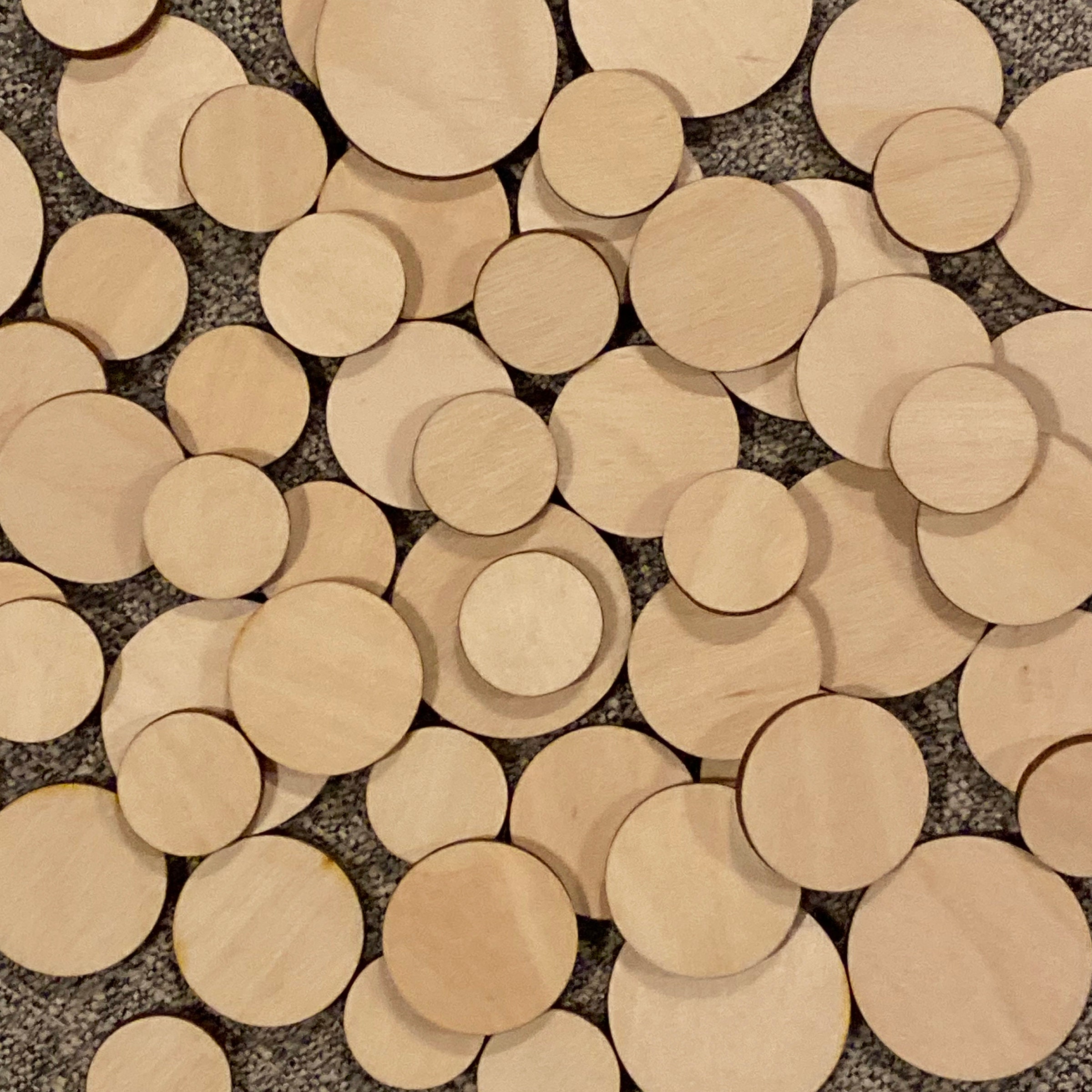 10pcs 30mm/35mm Wood Circles Unfinished Birch Plaques Wooden Circles for  Crafts and Blank Sign Rounds - AliExpress