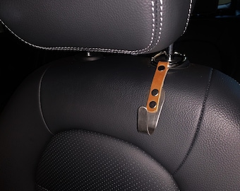 Fatiya 2 Pcs Car Hooks For Passenger Glove Box, Self-Adhesive Headrest