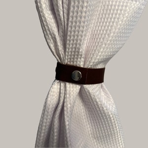 Leder Vorhanghalter Halter | Vorhang Raffhalter | Vorhang-Drapieren-Halter | -Leder Raffhalter für die Fensterdekoration Minimalistisches Raffhalter