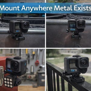 Soporte magnético de liberación rápida uCast compatible con cámaras de acción GoPro de IQ Labs imagen 4