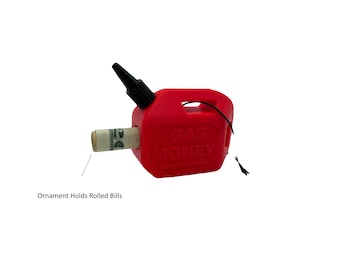 Gas Geld Überraschung Ornament Weihnachtsschmuck Gasdose Geldgeschenk Sprit Strumpf Stuffer Weißer Elefant Gag Geschenk