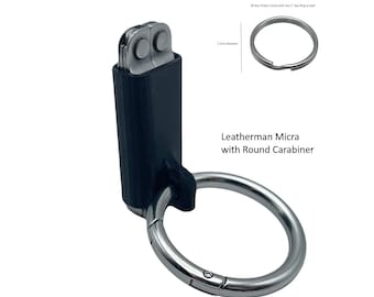 Key Chain Case compatible with  Leatherman Micra and Leatherman Micra Case with Bic Lighter Key Chain Backpack Carabiner and for Mini BIC