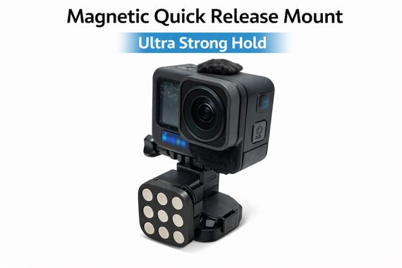 uCast Magnetic Quick Release Mount compatible with  GoPro Action Cameras by IQ Labs
