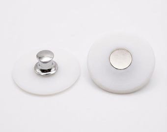 IQ Labs Shower Curtain Magnets Keep Your Shower Curtain Closed and Tight to The Side Walls