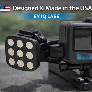 Soporte magnético de liberación rápida uCast compatible con cámaras de acción GoPro de IQ Labs imagen 6