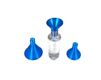 Embudo IQ Labs, ideal para polvos de vitaminas. Boca ancha que se adapta a la mayoría de las botellas de plástico. Colores personalizados disponibles. Envío gratuito.