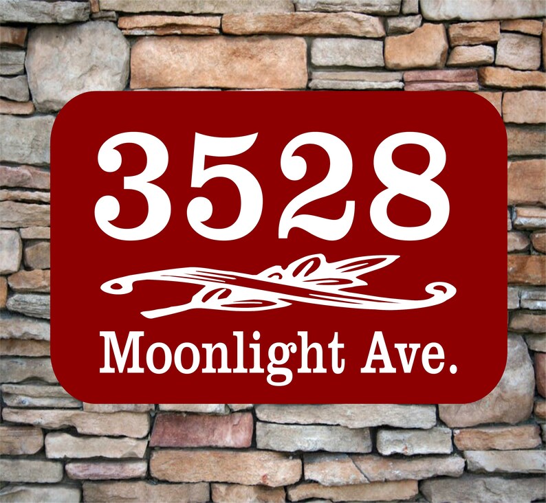 Personalized Home Address Sign Aluminum 12 X 8 Etsy