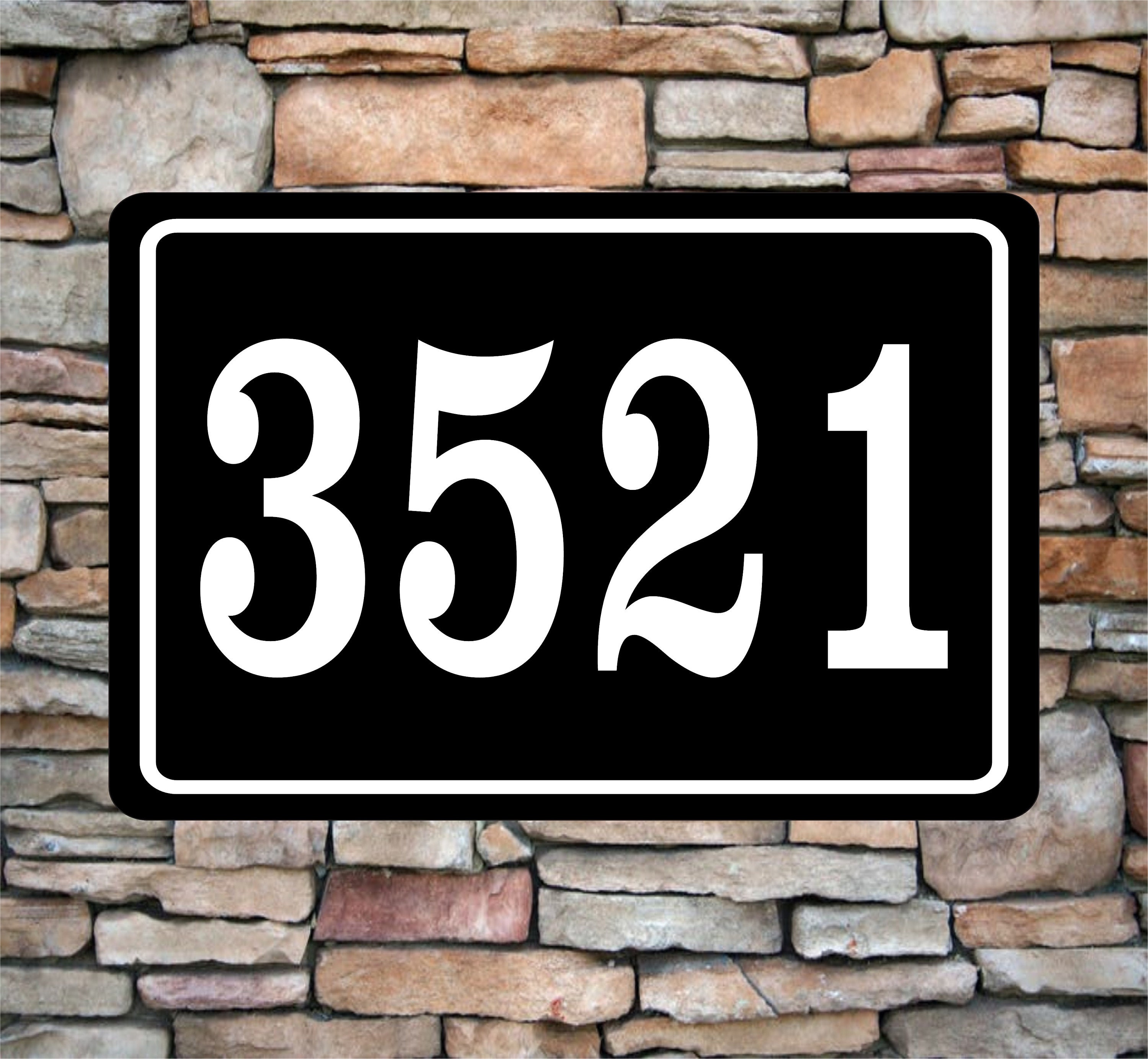 Personalized Home Address Sign Aluminum Custom House Number Etsy