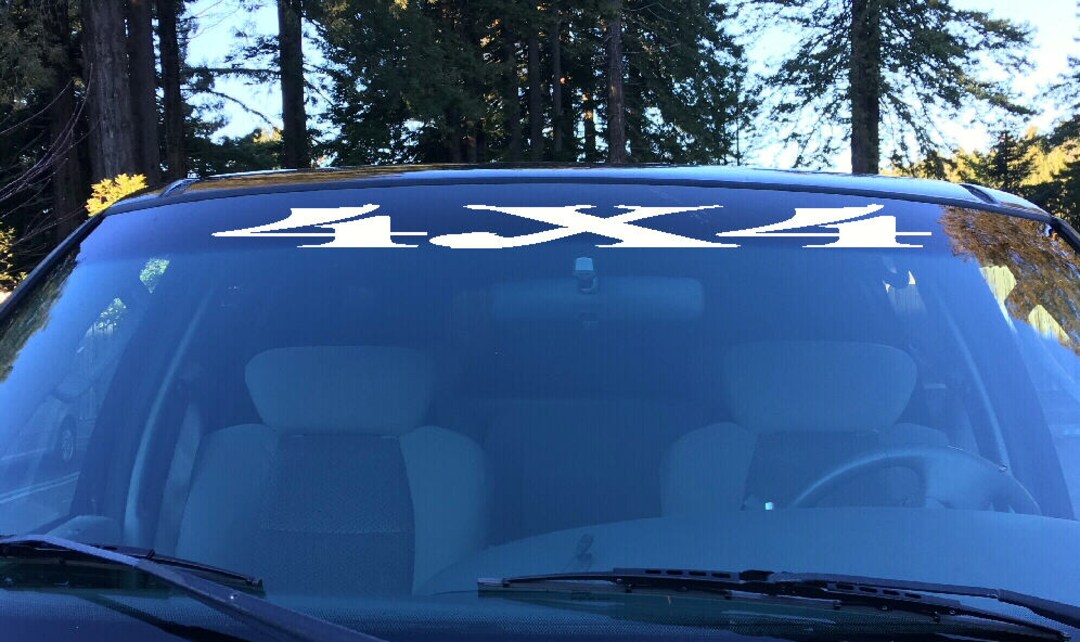 4x4 Windshield Visor Die Cut Vinyl Decal Sticker Visor Banner Etsy