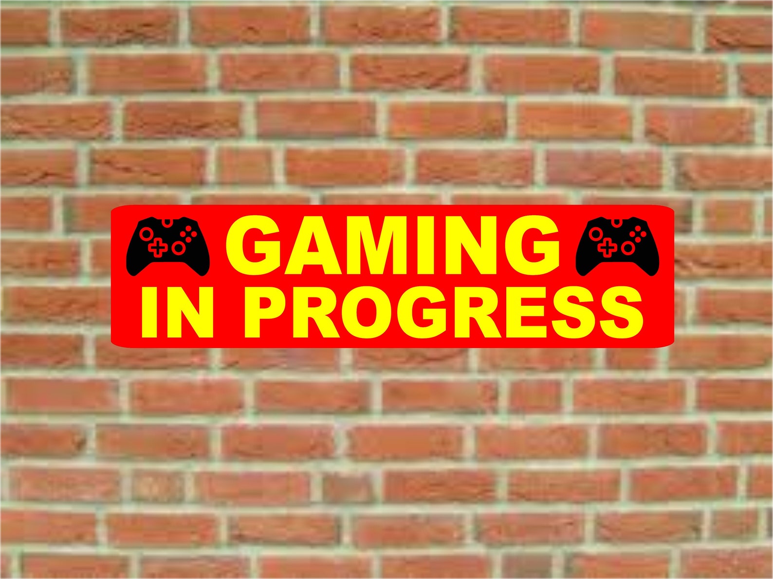 Gaming in Progress Novelty Sign OR Sticker Decal Etsy