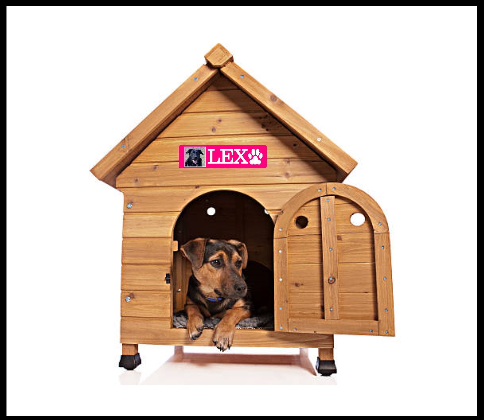 Custom Dog House Sign Dog Name Sign Dog Name Plaque Pet Etsy