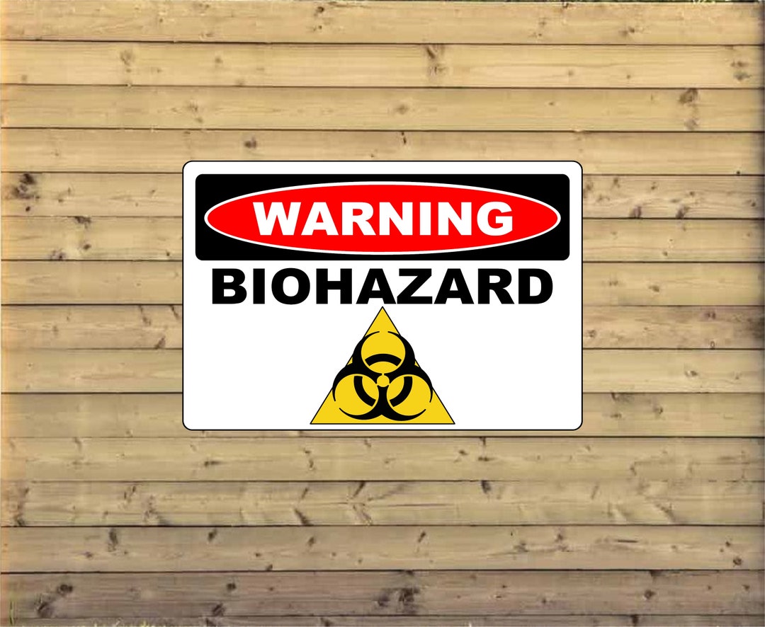 OSHA Warning Biohazard Sign OR Sticker Decal - Etsy