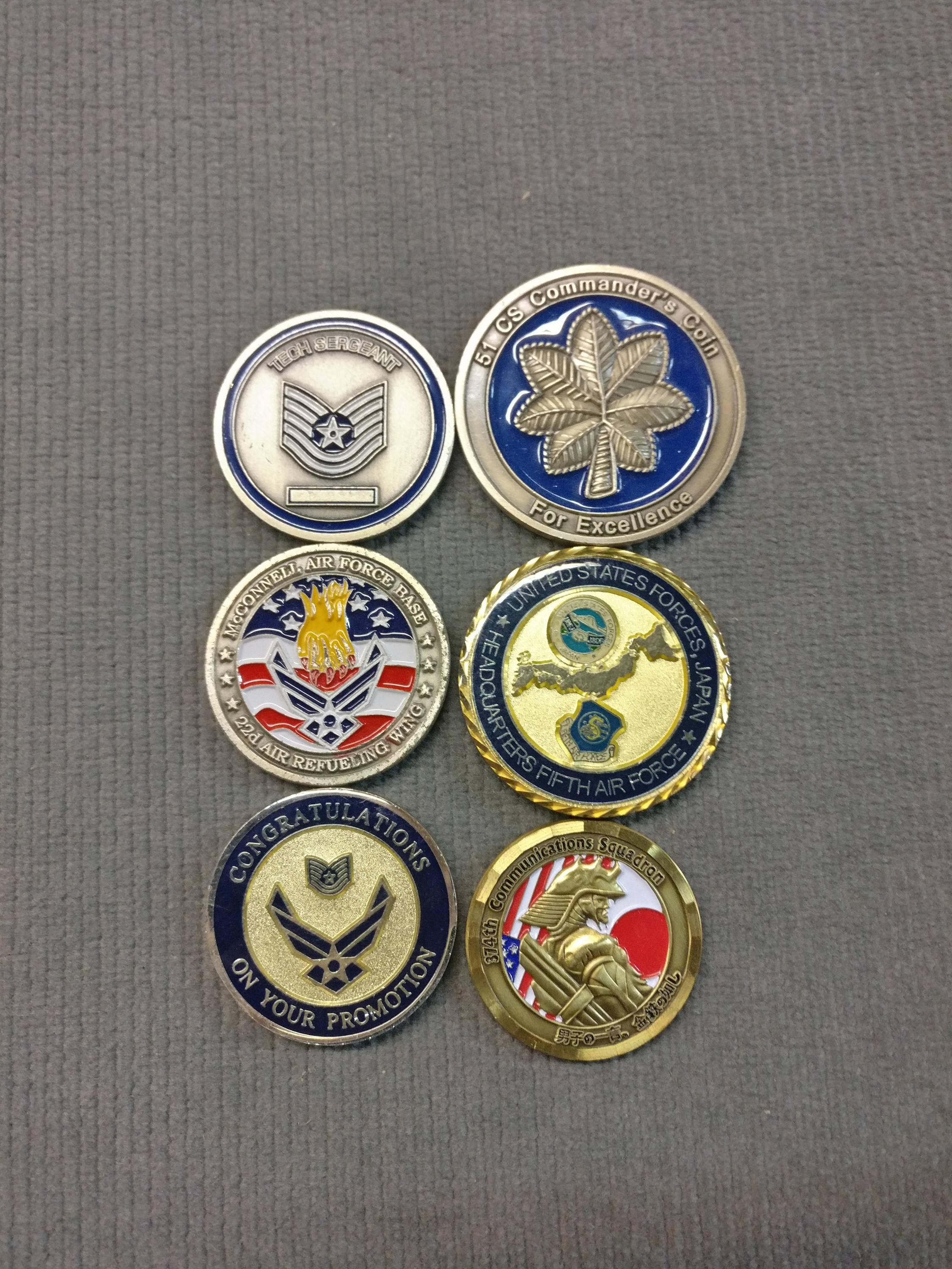 US Navy and Air Force Challenge Coins, US Challenge Coins