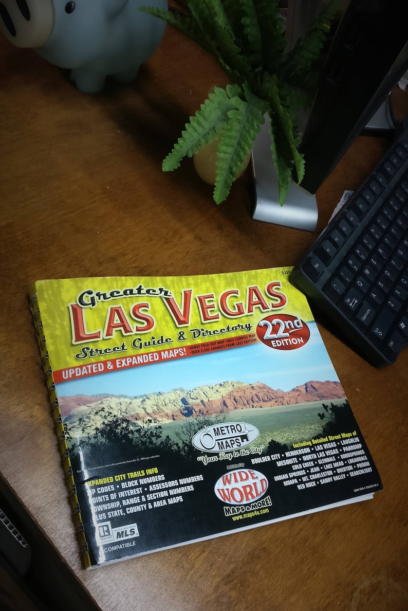 Greater Las Vegas Street Guide & Directory Etsy
