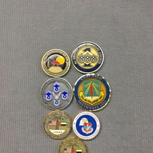 US Navy and Air Force challenge coins, US challenge coins, Military coins, variety pack, veterans day