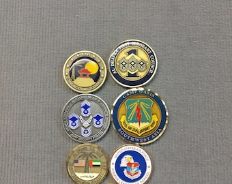 US Navy and Air Force challenge coins, US challenge coins, Military coins, variety pack, veterans day