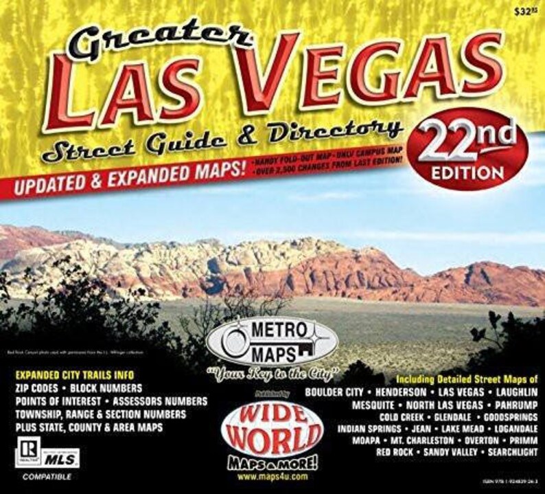 Greater Las Vegas Street Guide & Directory Etsy