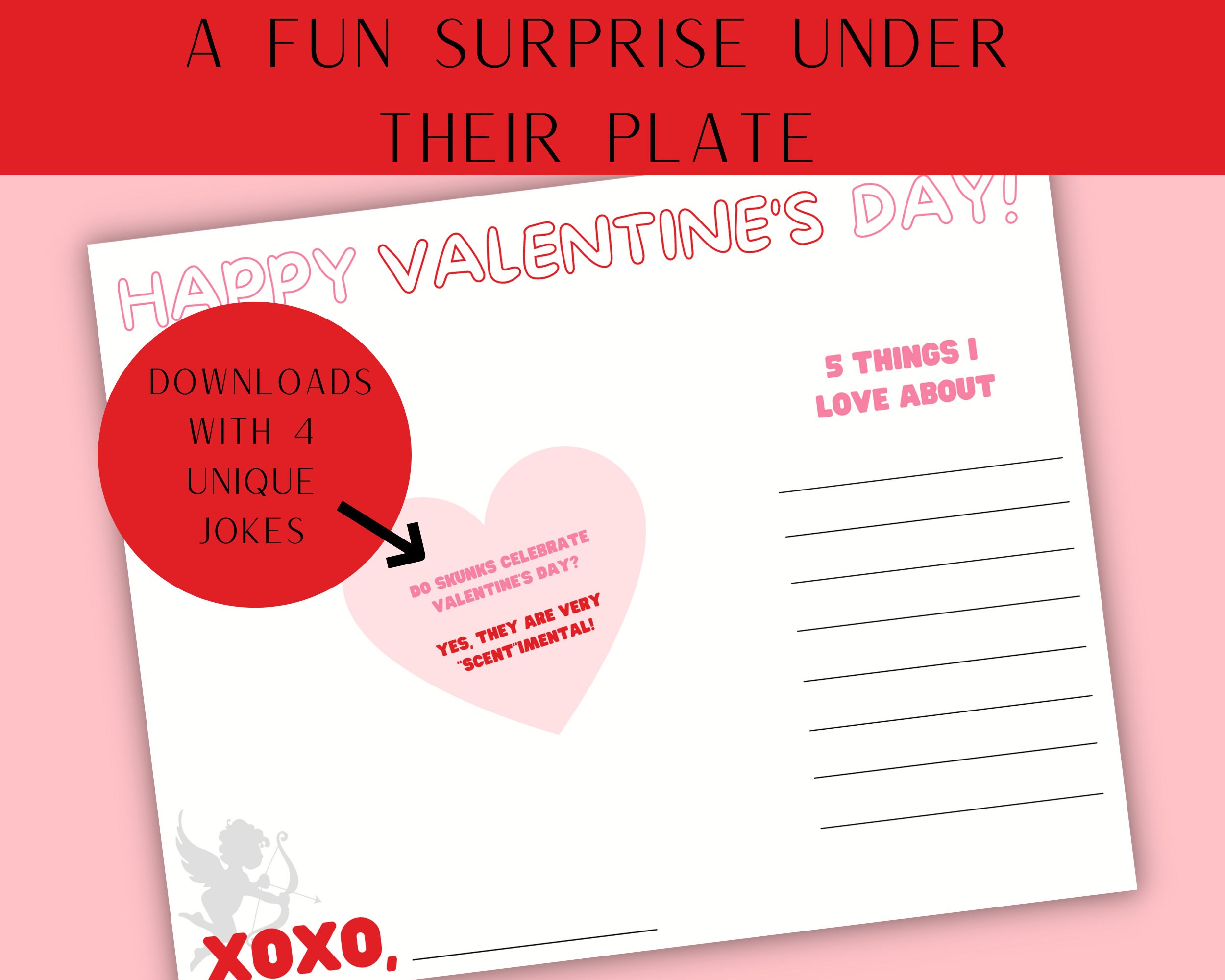 Printable Valentines Day Placemat | Kids Valentine Activity | Kids ...