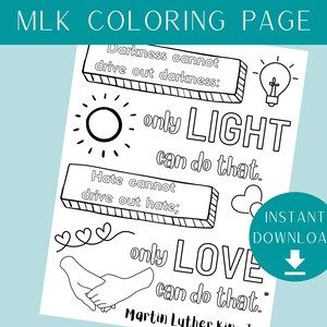 MLK Coloring Page