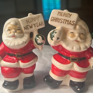 Vintage 1950&#39;s, Santa Clause Salt and Pepper Shakers, made in Japan