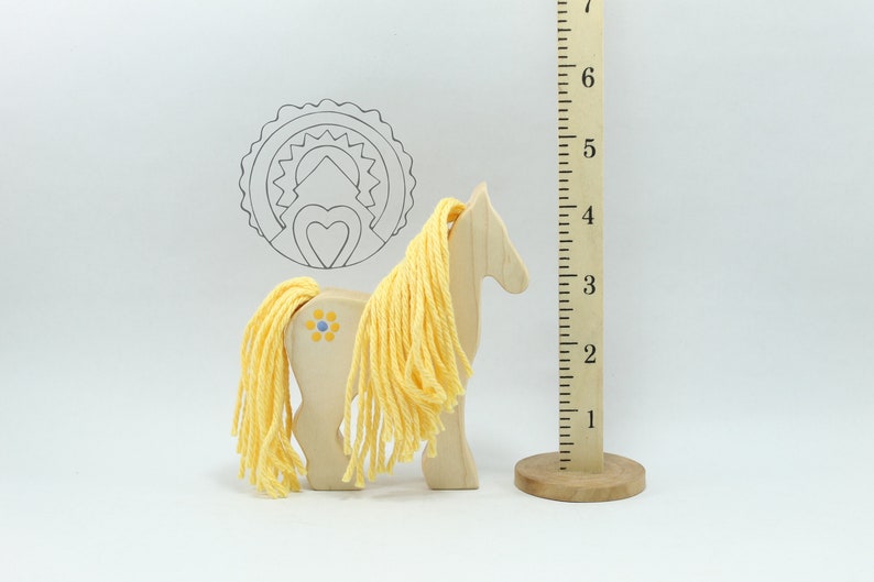 WILDFLOWER PONY Wooden Pony AMBER Wooden Horse Wooden Toy