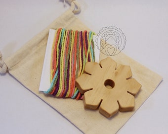 Wildflower Braid Loom, Handwork tool, braiding loom, braid tool,