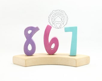 Number Candle Pegs for Birthday Ring, Birthday Ring Ornaments, Birthday Pegs, Wooden Birthday Ring, Birthday Ring Candles