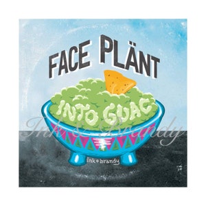 Face Plant Into Guac Vinyl Sticker, Phish Slap image 2