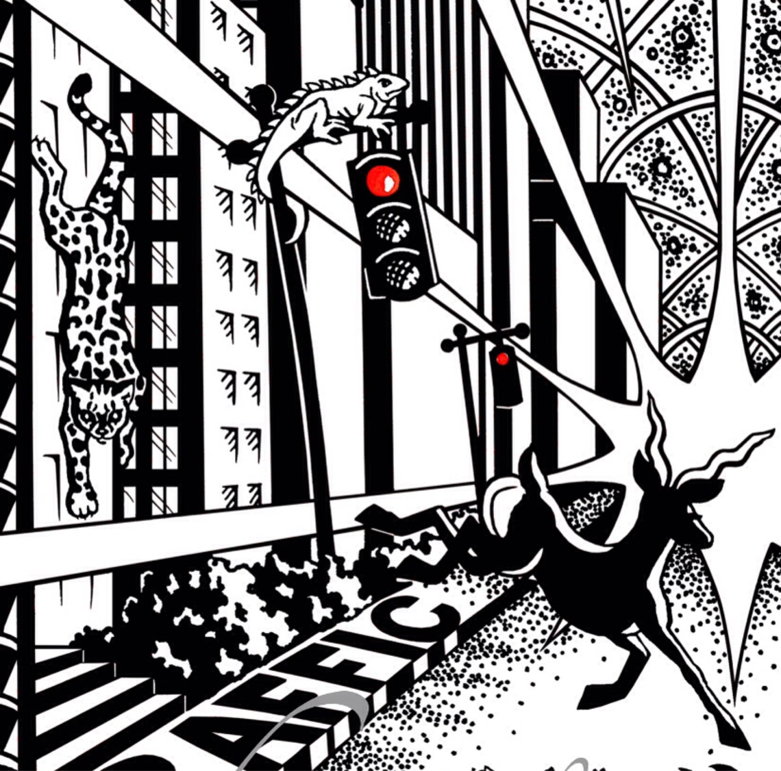 Slave to the Traffic Light Print Song Illustration Etsy