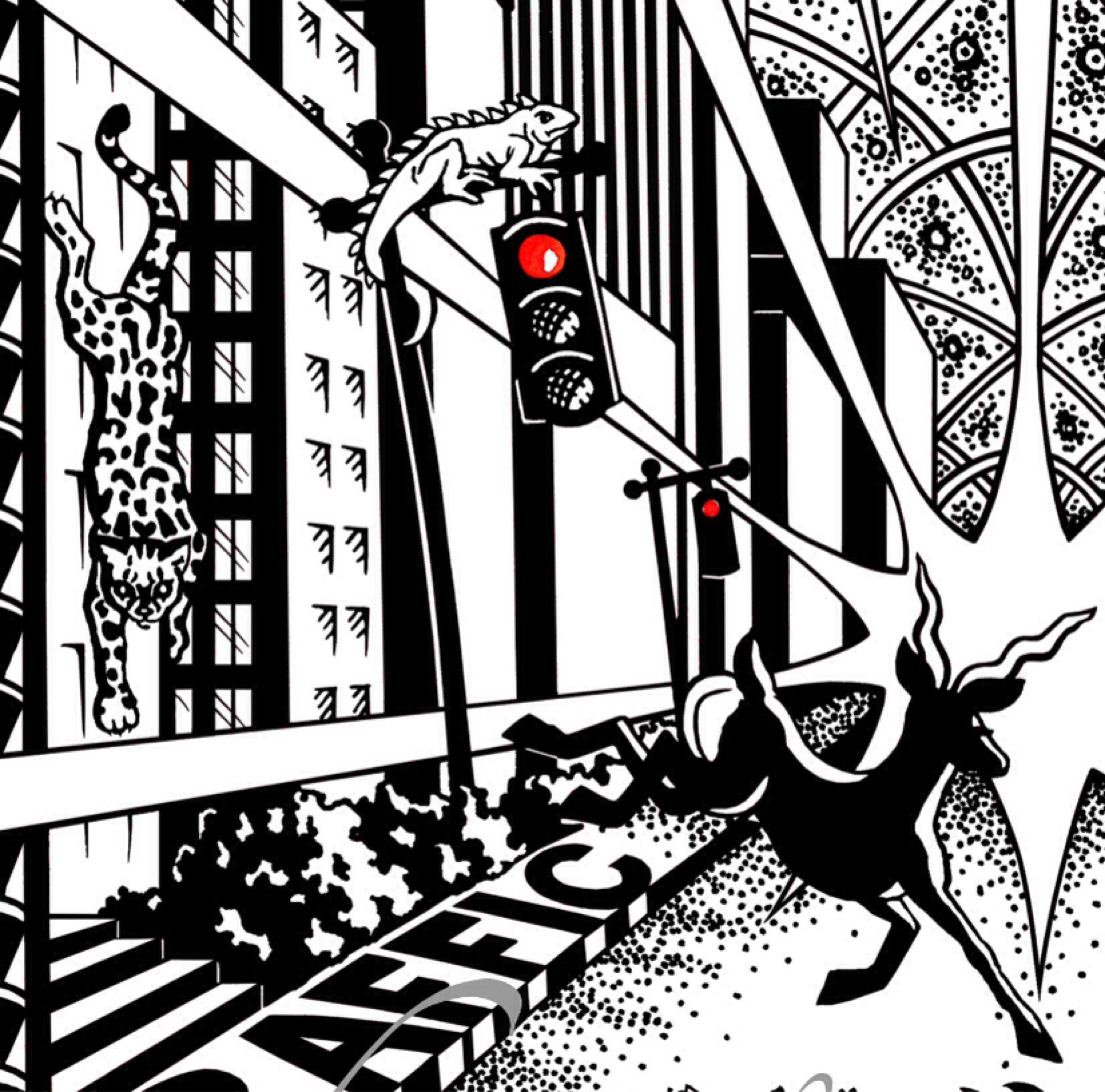 Slave to the Traffic Light Print, Song Illustration Etsy