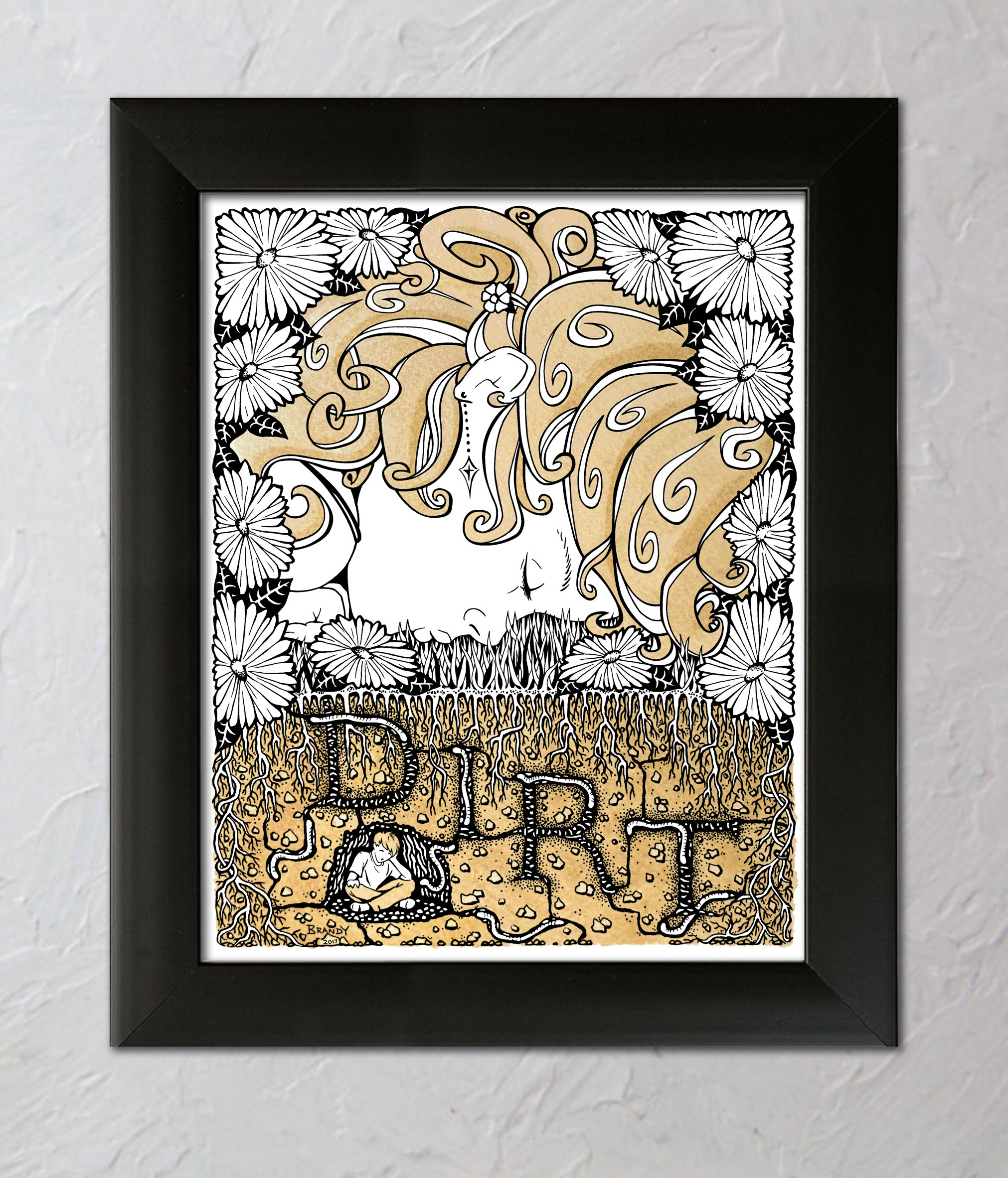 Dirt Print, Song Illustration - Etsy