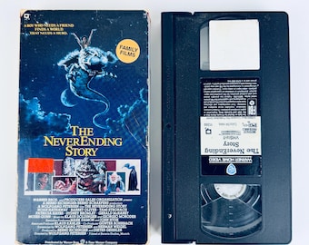 The Neverending Story VHS (1984) Vintage 80s, Fantasy Film, Falkor, Atreyu, Rare, OOP, Ex. Condition TESTED & Working!