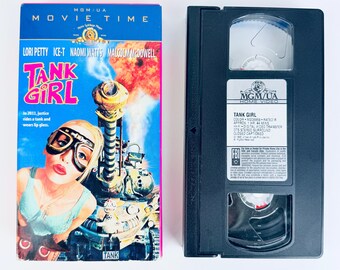 Tank Girl VHS 1995, Vintage 90s, Cult Classic, Lori Petty, Naomi Watts, Gorillaz, Post Apocalyptic, Punk, Retro Sci Fi, TESTED & WORKING