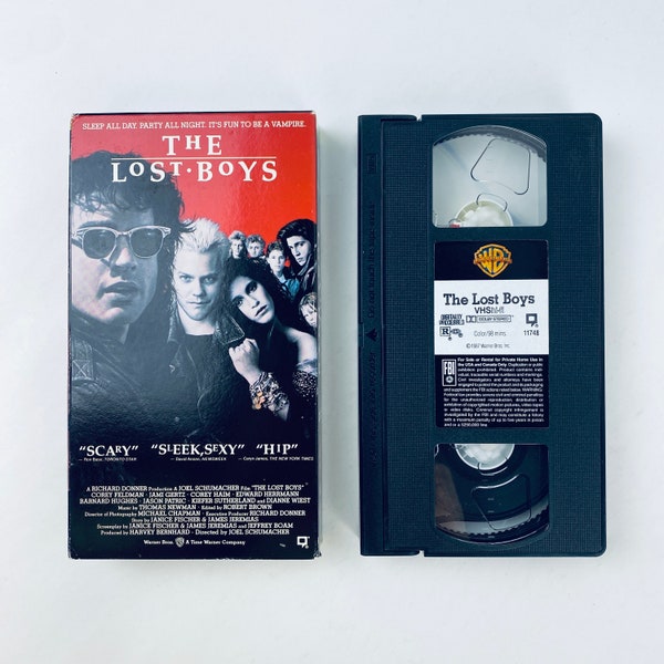 Vintage The Lost Boys VHS 1991 - TESTED & WORKING - Vintage 80s Horror, Teen Vampires, Corey Feldman, Corey Haim, Kiefer Sutherland - Great!