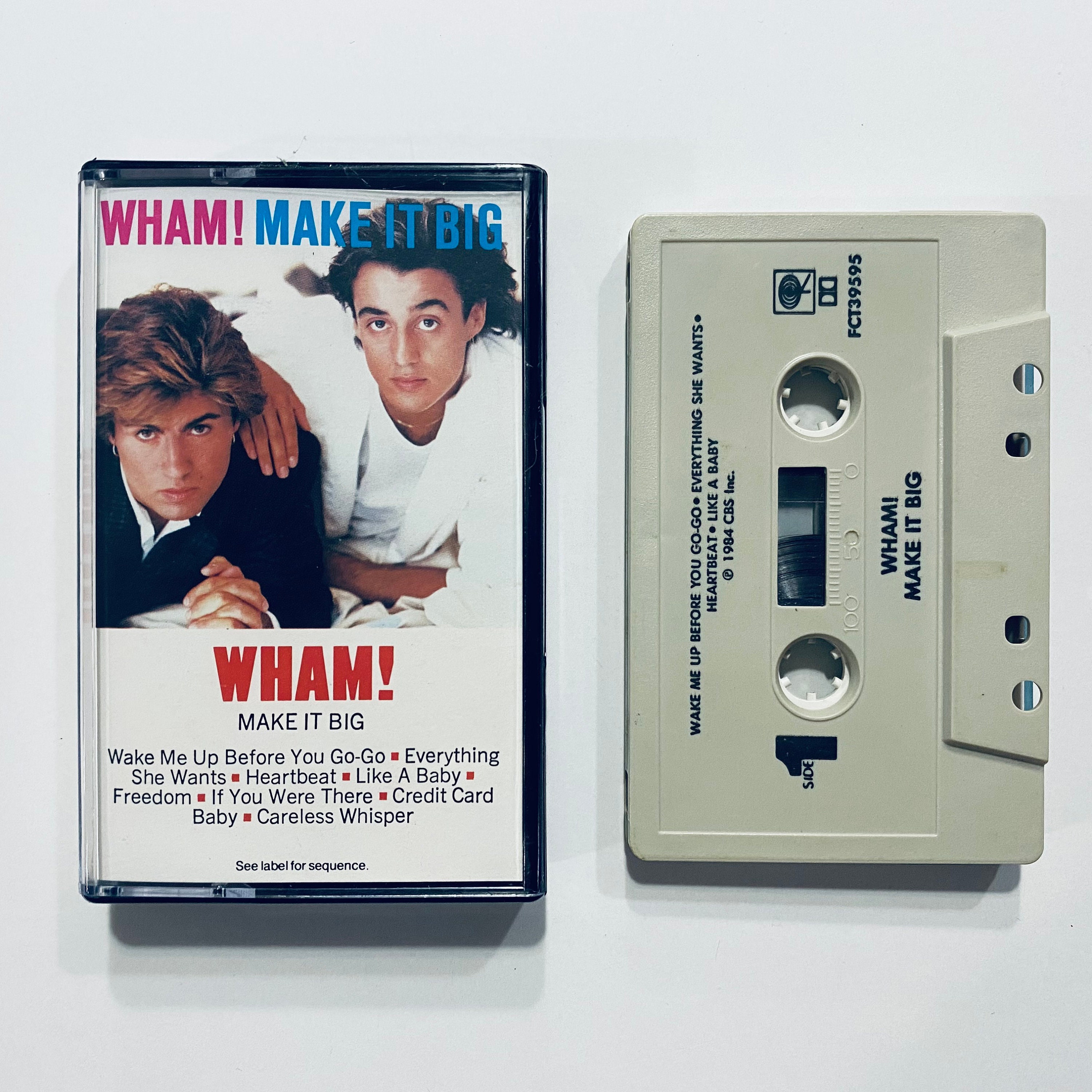 Wham! Make It Big Cassette Tape TESTED & WORKING! Vintage