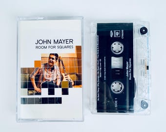 John Mayer Room For Squares Cassette Tape (2001) Your Body is a Wonderland, Authentic USA Issued, TESTED