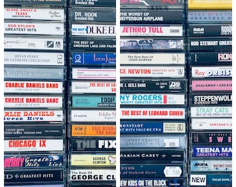 Cintas de casete de grandes éxitos, tú eliges: Creed, Britney Spears, Grateful Dead, Mariah Carey, Jethro Tull, Bob Dylan, Eagles, NKOTB, ¡PROBADA!